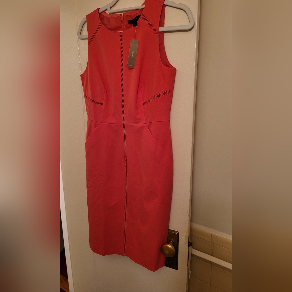 J.Crew dress linen orange size 4nwt - Picture 12 of 16